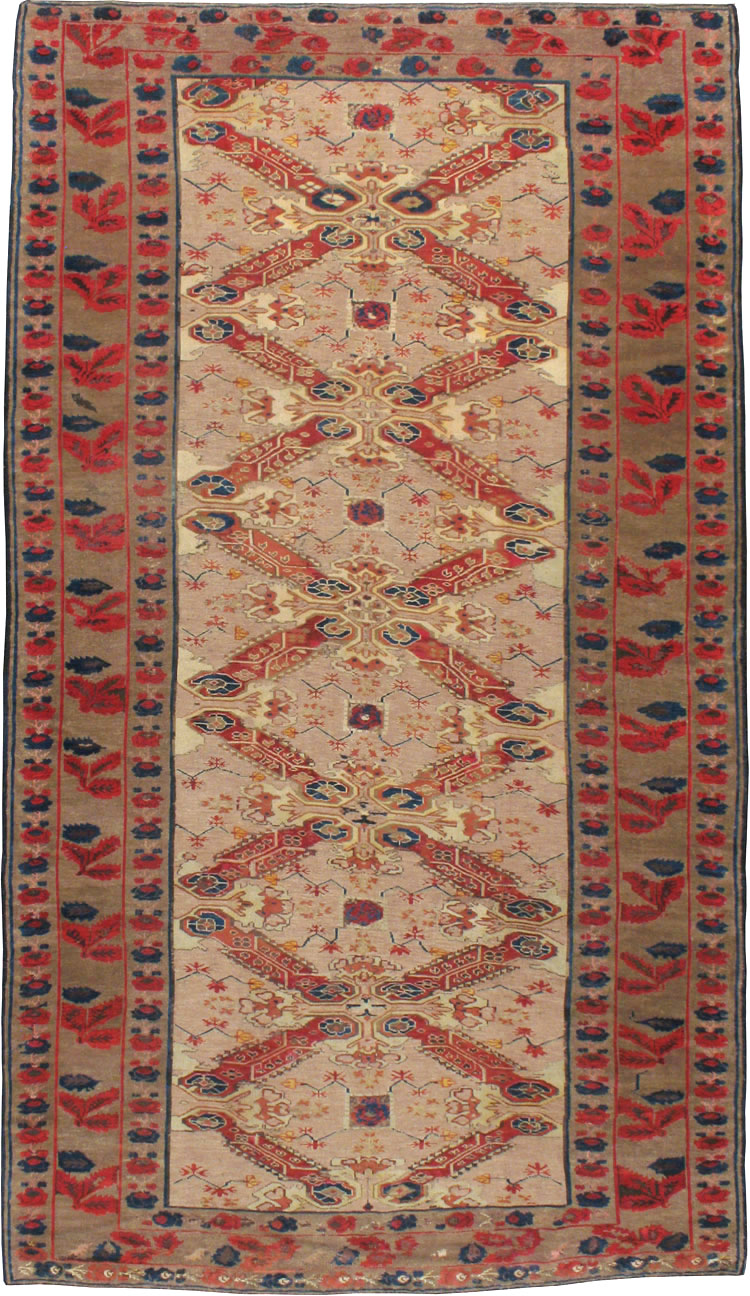 Antique Caucasian Karabagh Rug, No.12447 - Staging