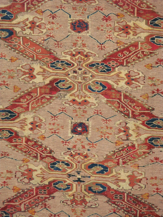 Antique Caucasian Karabagh Rug, No.12447 - Staging