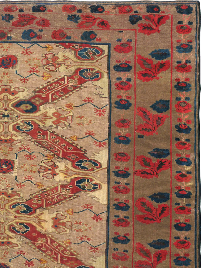Antique Caucasian Karabagh Rug, No.12447 - Staging