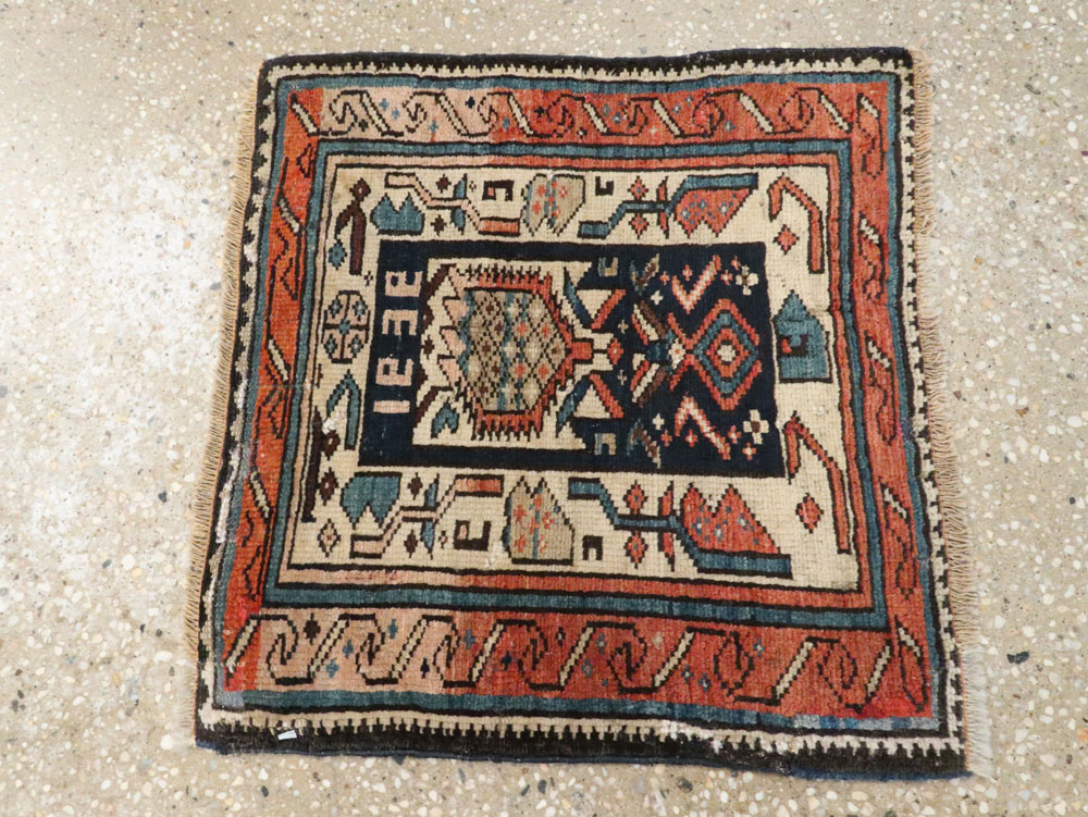 Vintage Caucasian Kuba Bag Face (Pair: 1 of 2), No.12450 - Staging