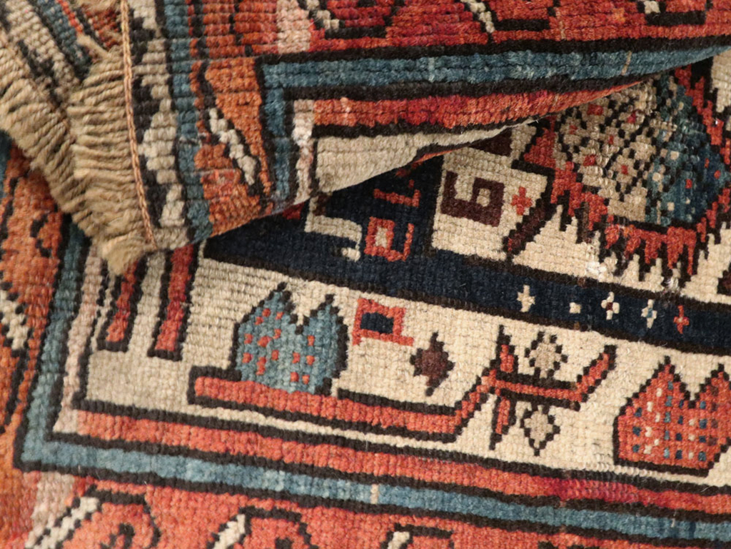 Vintage Caucasian Kuba Bag Face (Pair: 2 of 2), No.12451 - Staging