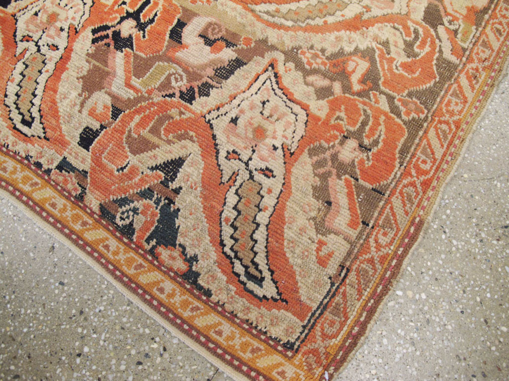 Antique Caucasian Karabagh Rug, No.12474 - Staging