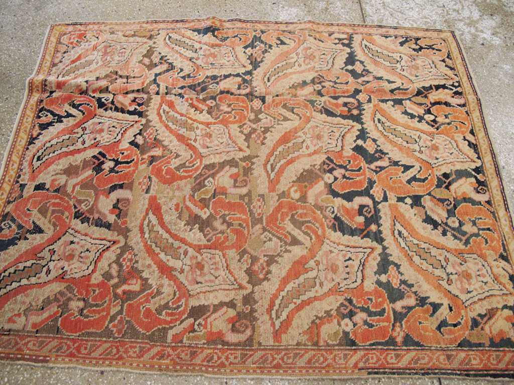 Antique Caucasian Karabagh Rug, No.12474 - Staging
