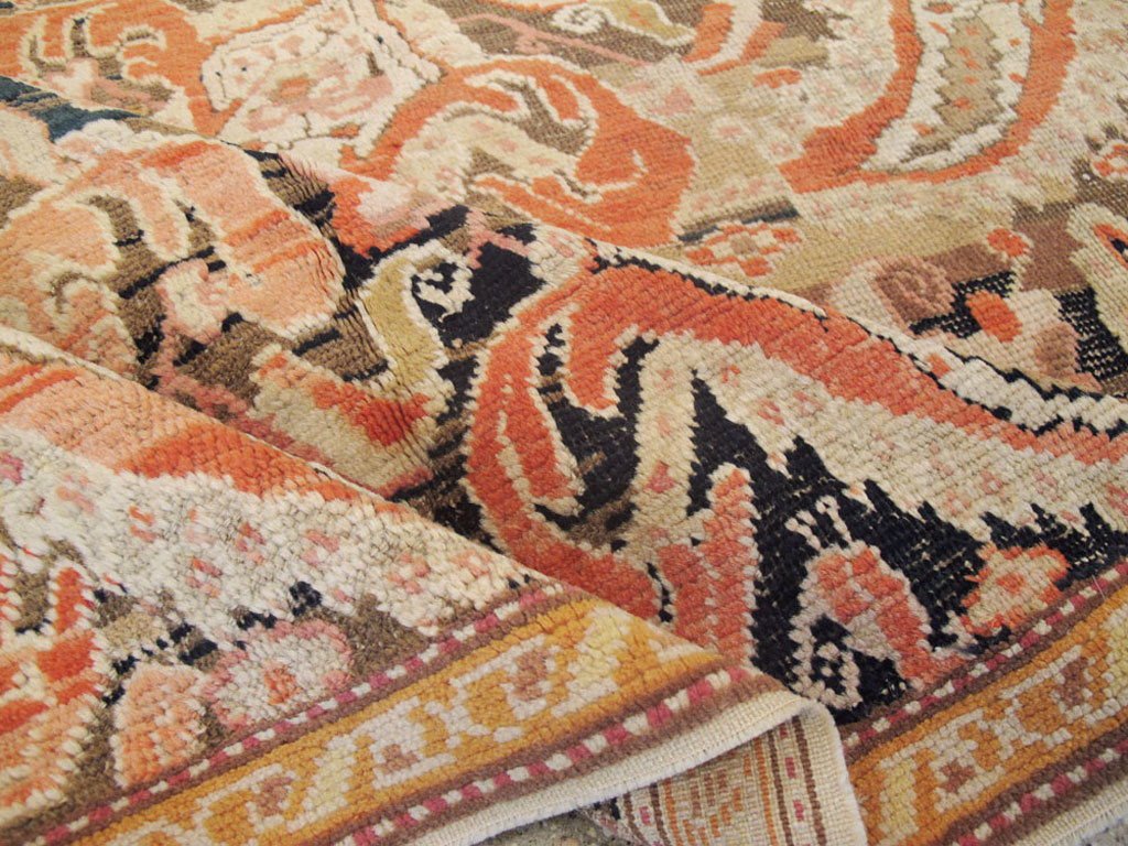 Antique Caucasian Karabagh Rug, No.12474 - Staging