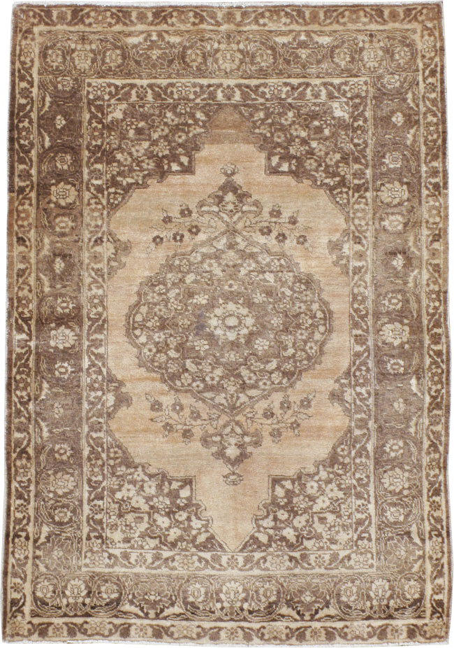 Antique Persian Tabriz Rug, No.12477 - Staging