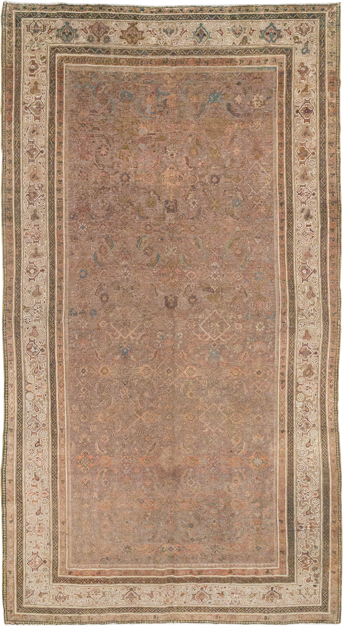 Antique Persian Malayer Gallery Carpet, No.12531 - Staging