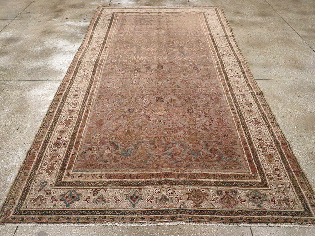 Antique Persian Malayer Gallery Carpet, No.12531 - Staging