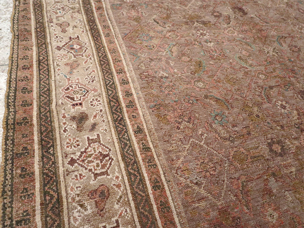 Antique Persian Malayer Gallery Carpet, No.12531 - Staging
