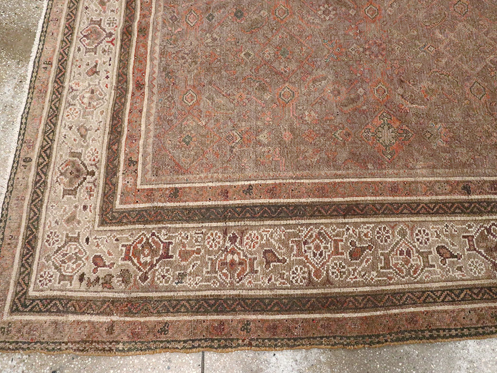 Antique Persian Malayer Gallery Carpet, No.12531 - Staging