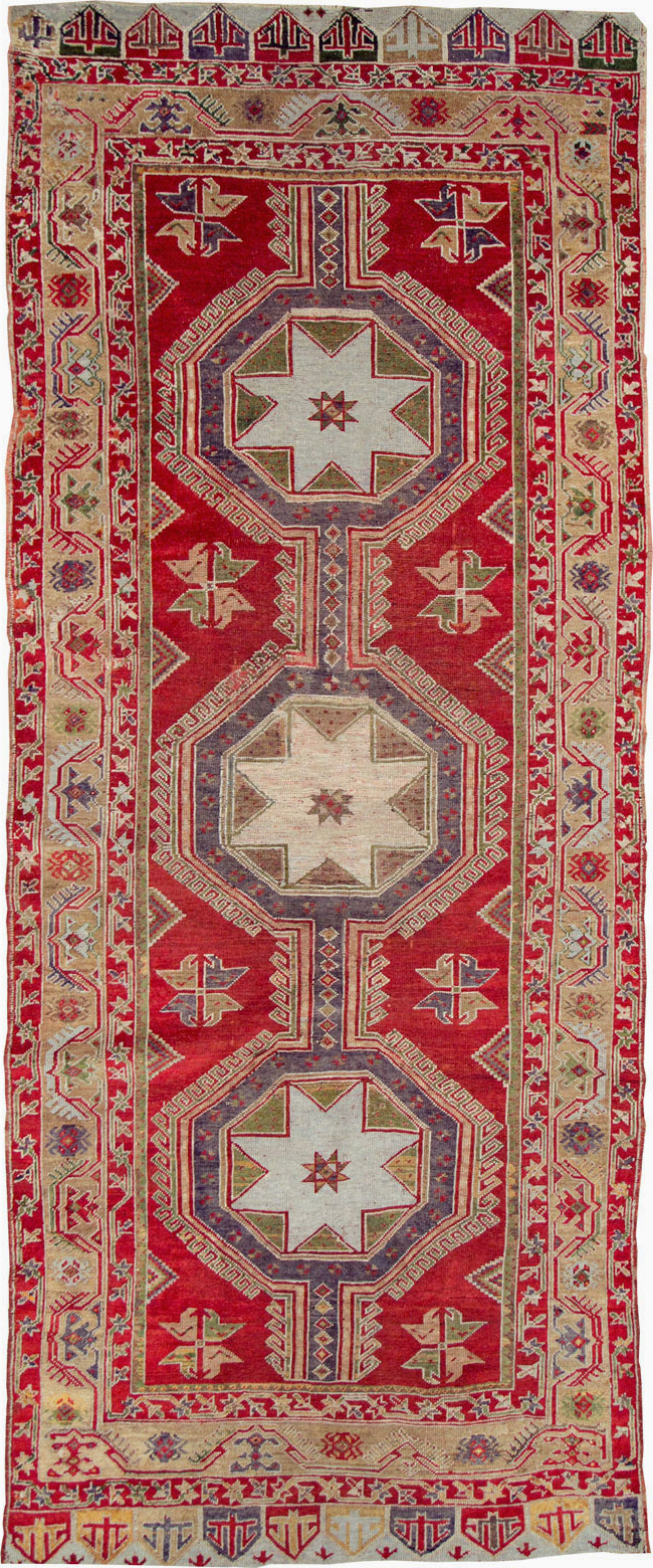 Antique Turkish Anatolian Rug, No.12533 - Staging
