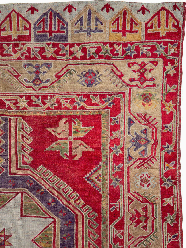 Antique Turkish Anatolian Rug, No.12533 - Staging