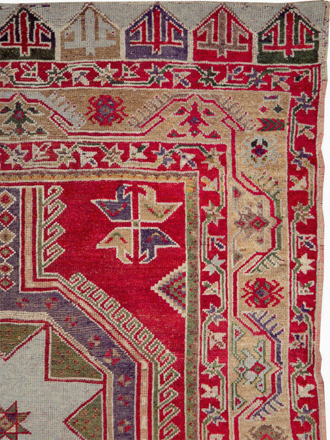 Antique Turkish Anatolian Rug, No.12533 - Staging