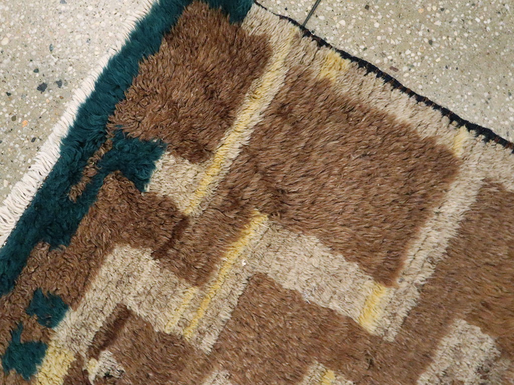 Vintage Turkish Tulu Rug, No.12541 - Staging