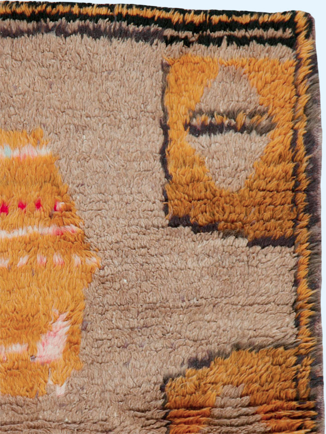 Vintage Turkish Konya Rug, No.12547 - Staging