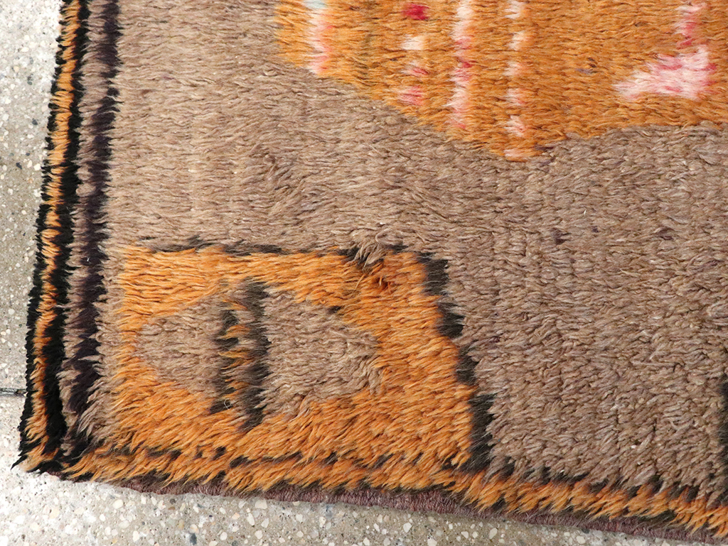 Vintage Turkish Konya Rug, No.12547 - Staging