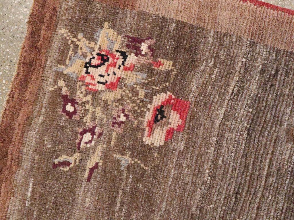 Vintage Turkish Anatolian Throw Rug, No.12553 - Staging