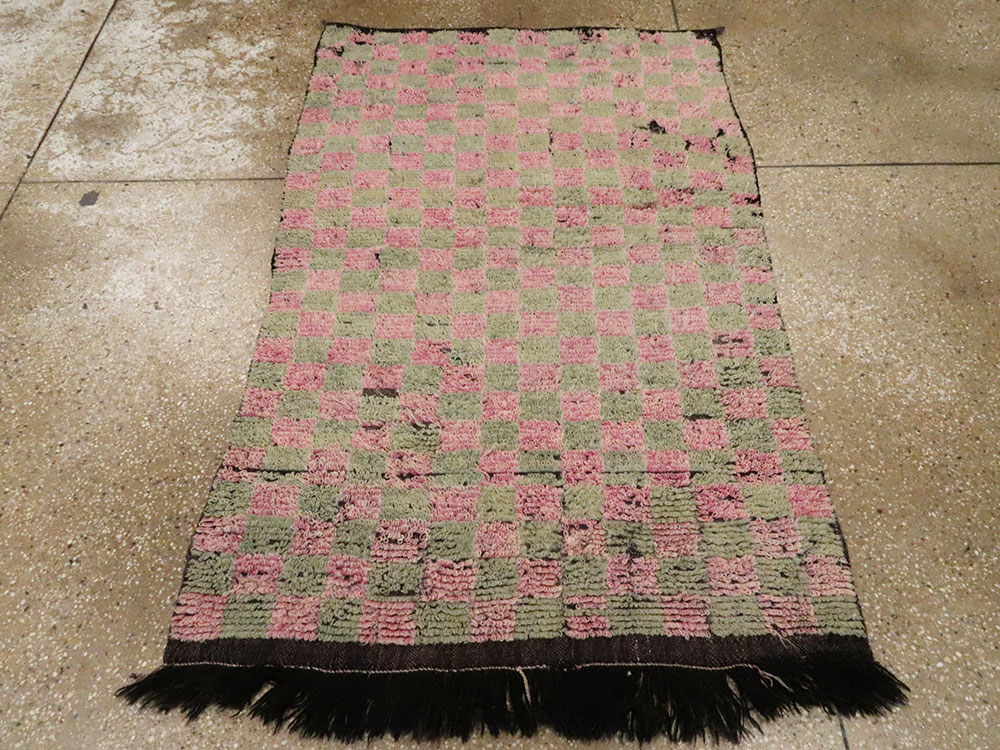 Vintage Turkish Konya Rug, No.12558 - Staging