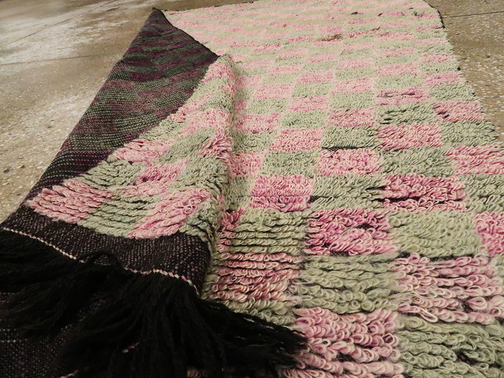 Vintage Turkish Konya Rug, No.12558 - Staging