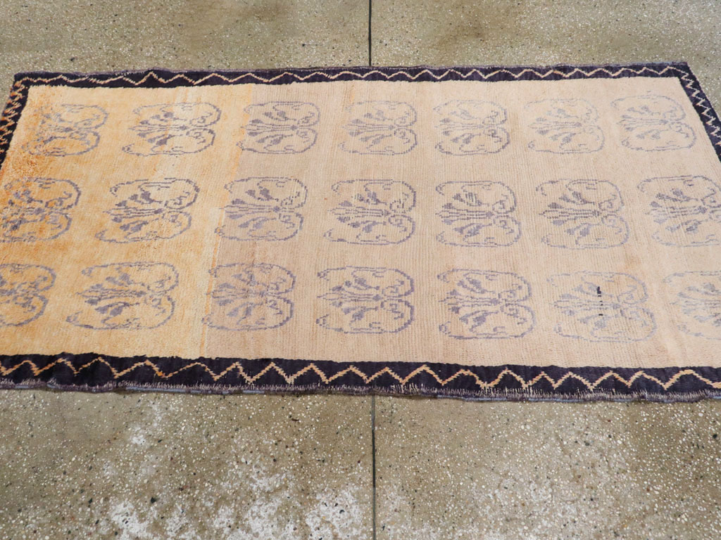 Vintage Turkish Konya Rug, No.12562 - Staging