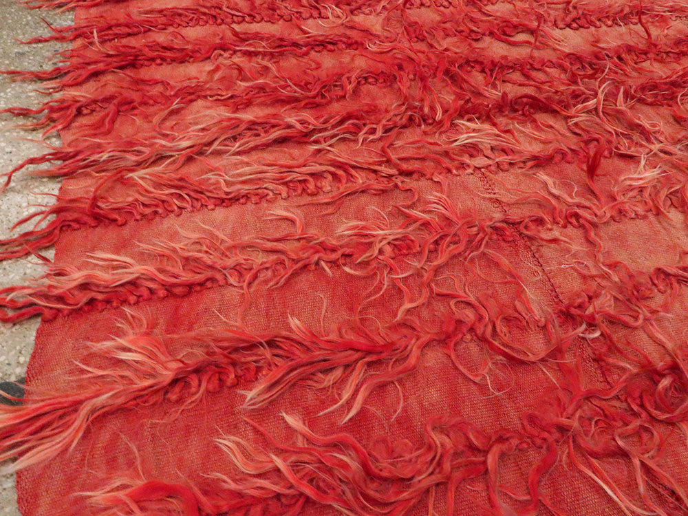 Vintage Turkish Tulu Rug, No.12567 - Staging