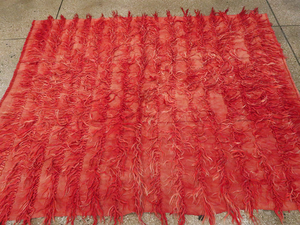 Vintage Turkish Tulu Rug, No.12567 - Staging