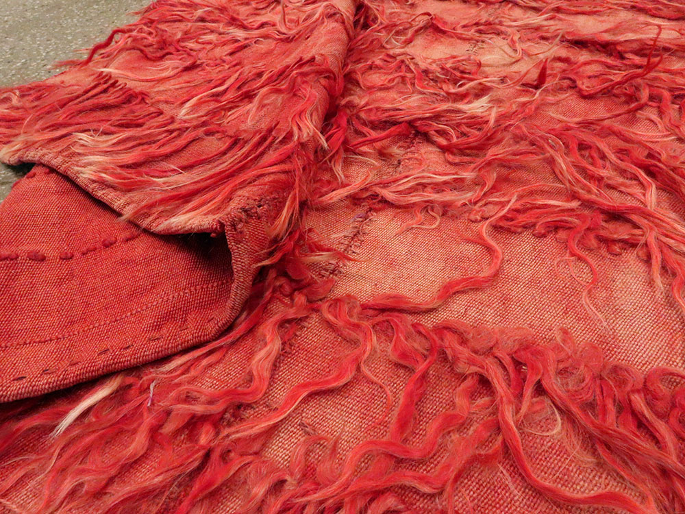 Vintage Turkish Tulu Rug, No.12567 - Staging