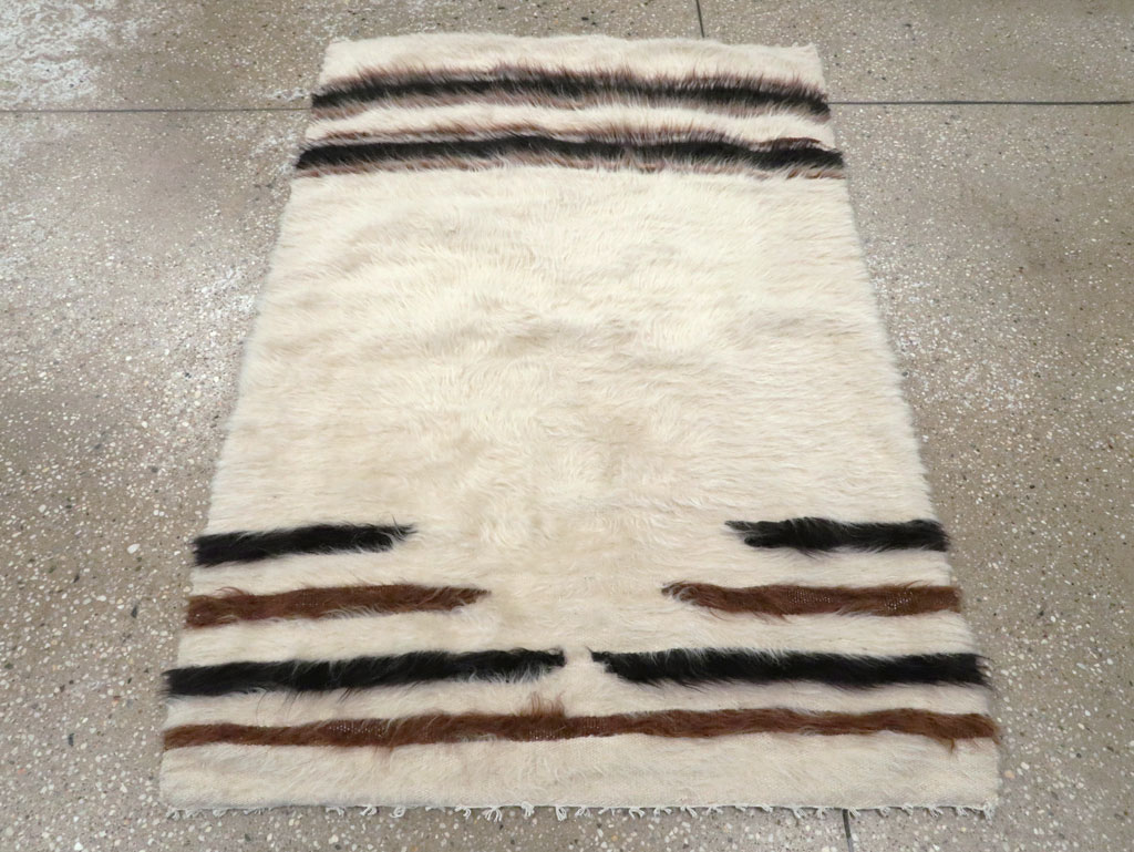 Vintage Turkish Mohair Rug, No.12573 - Staging