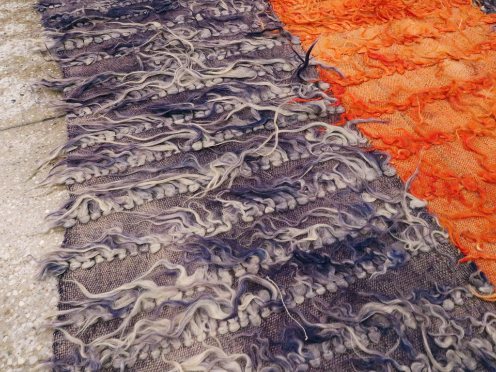 Vintage Turkish Tulu Rug, No.12585 - Staging