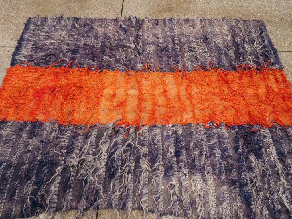 Vintage Turkish Tulu Rug, No.12585 - Staging