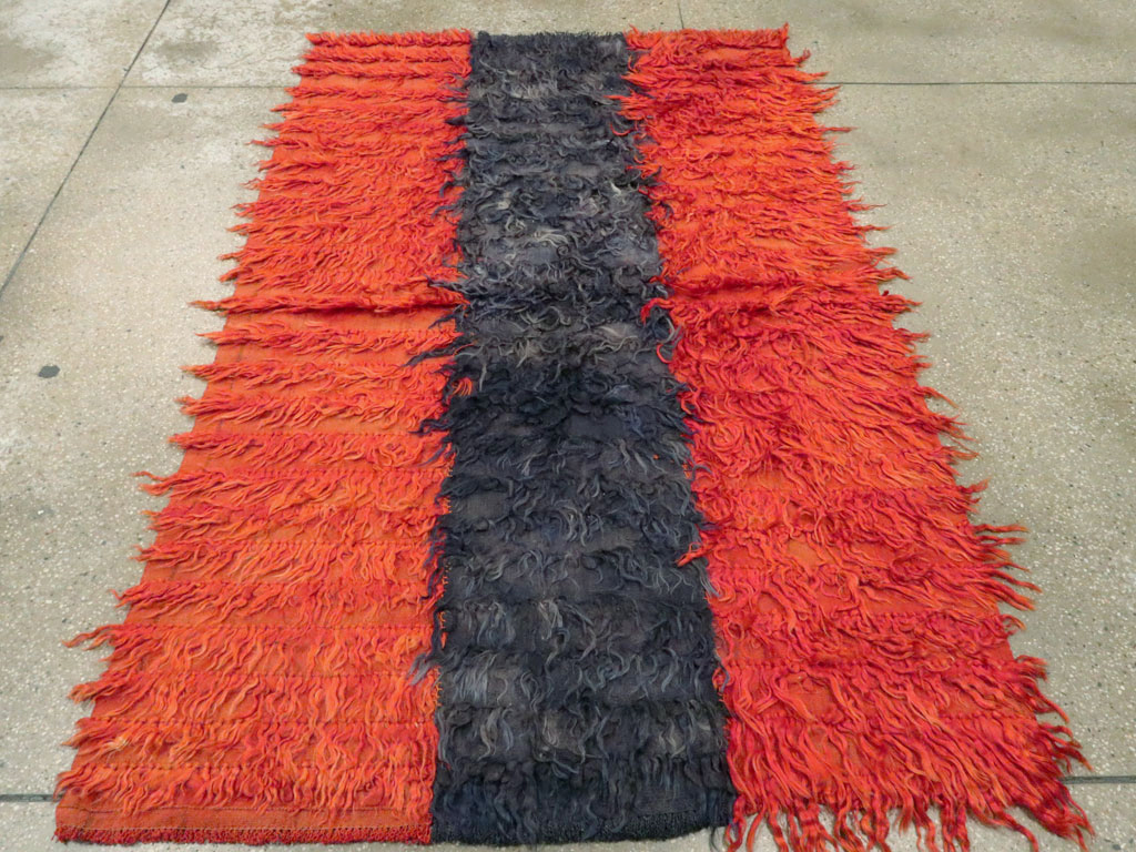 Vintage Turkish Tulu Rug, No.12593 - Staging