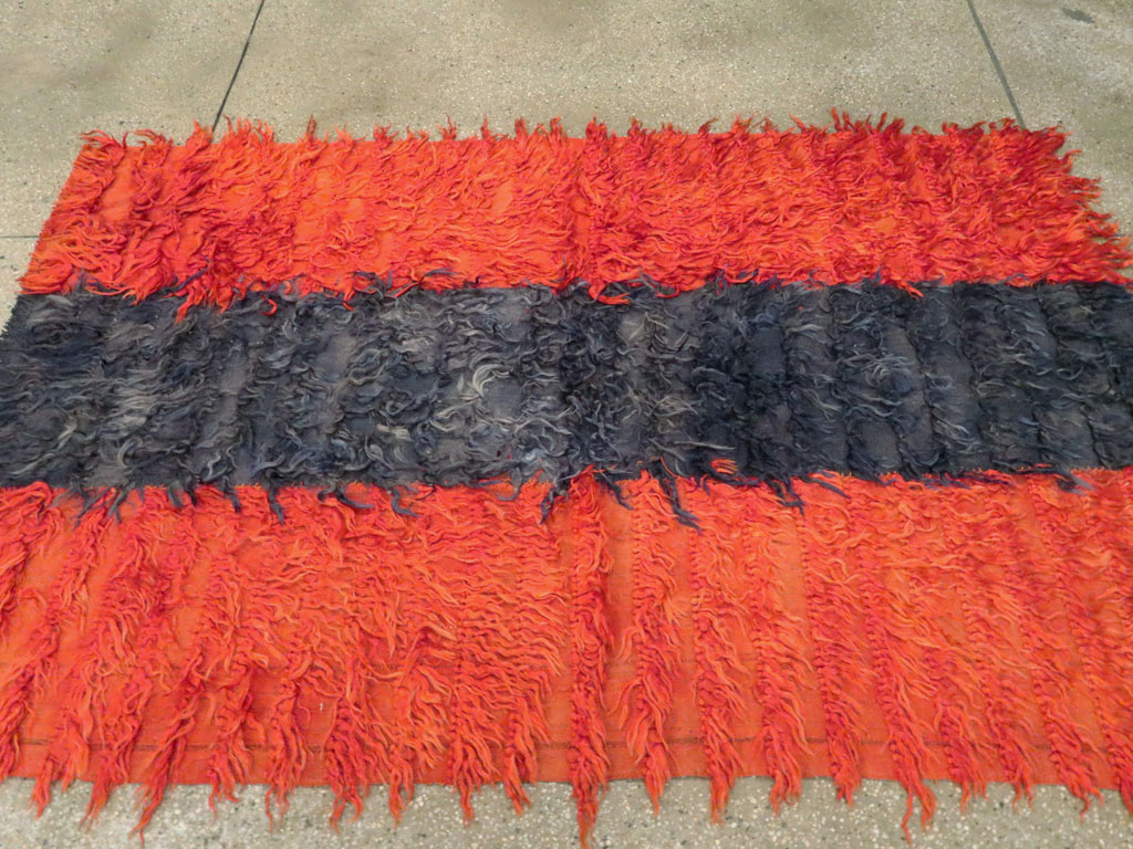 Vintage Turkish Tulu Rug, No.12593 - Staging