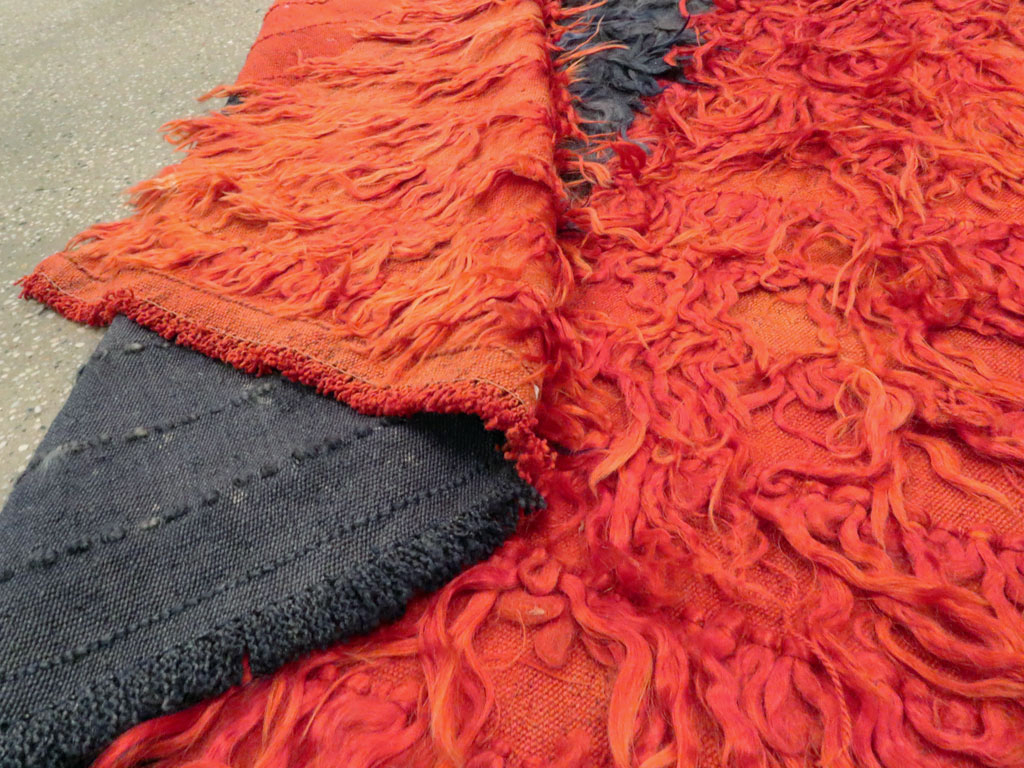 Vintage Turkish Tulu Rug, No.12593 - Staging