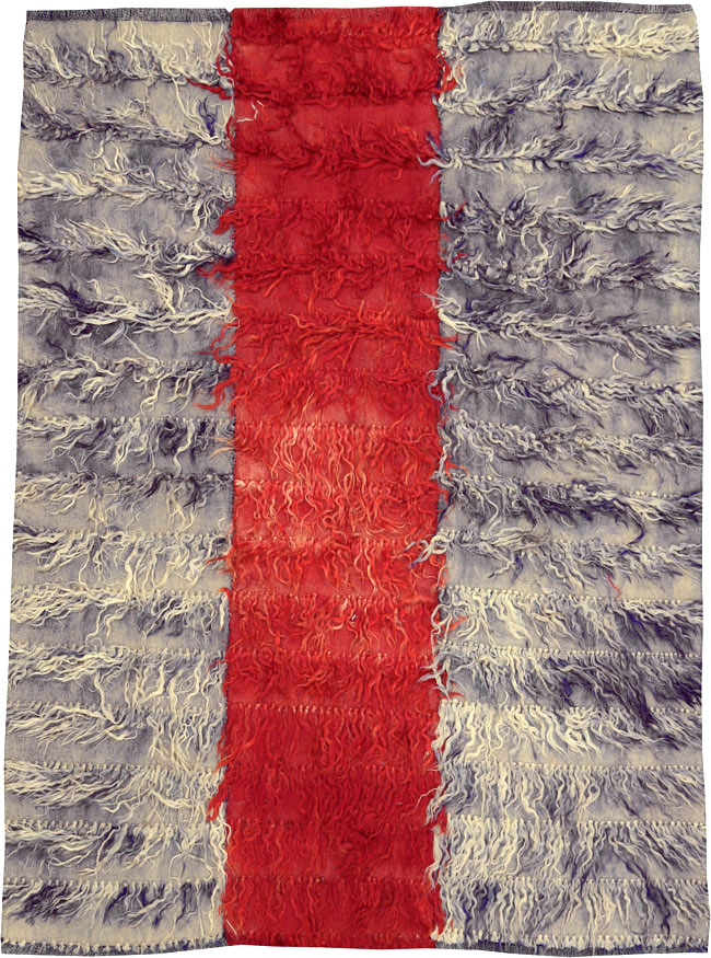 Vintage Turkish Tulu Rug, No.12594 - Staging