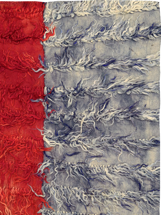 Vintage Turkish Tulu Rug, No.12594 - Staging