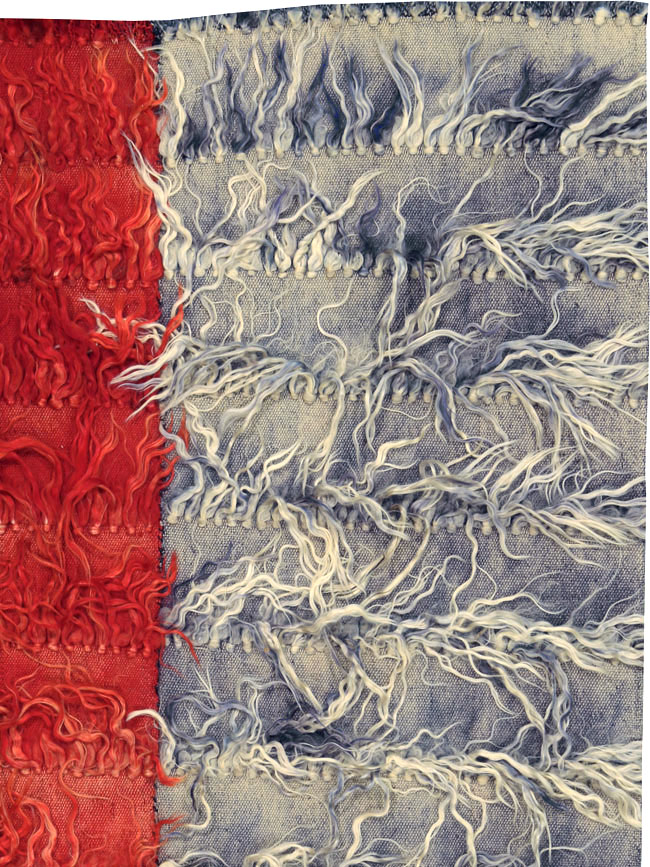 Vintage Turkish Tulu Rug, No.12594 - Staging