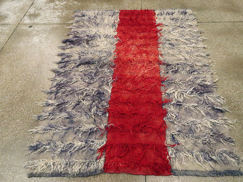 Vintage Turkish Tulu Rug, No.12594 - Staging