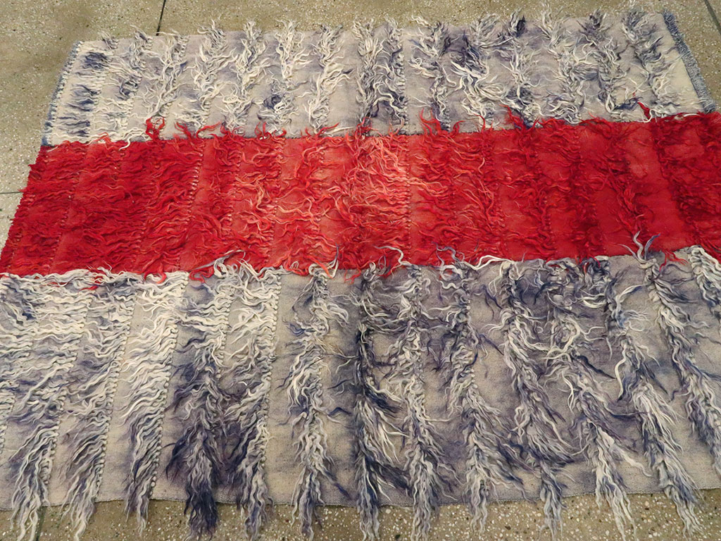 Vintage Turkish Tulu Rug, No.12594 - Staging