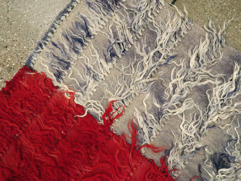 Vintage Turkish Tulu Rug, No.12594 - Staging