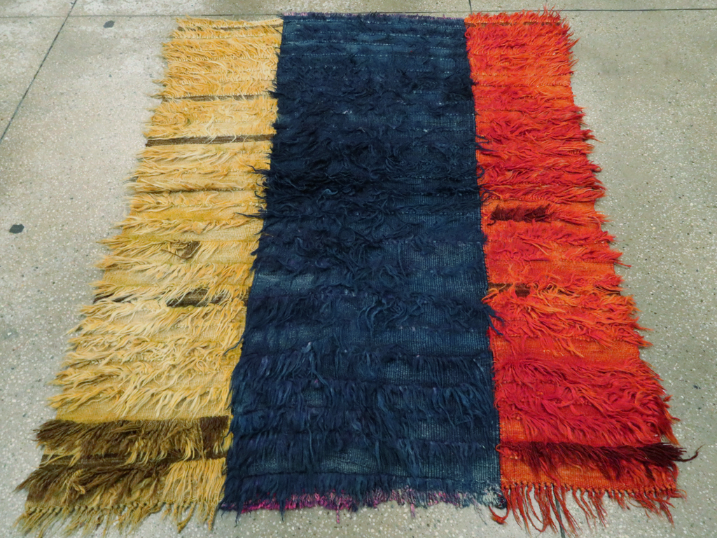 Vintage Turkish Tulu Rug, No.12595 - Staging