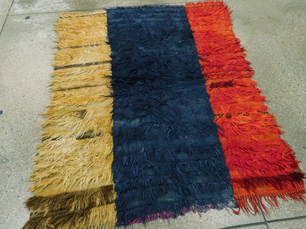 Vintage Turkish Tulu Rug, No.12595 - Staging