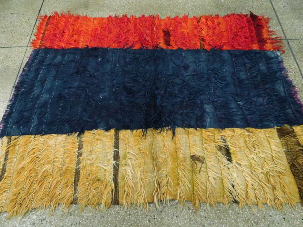 Vintage Turkish Tulu Rug, No.12595 - Staging