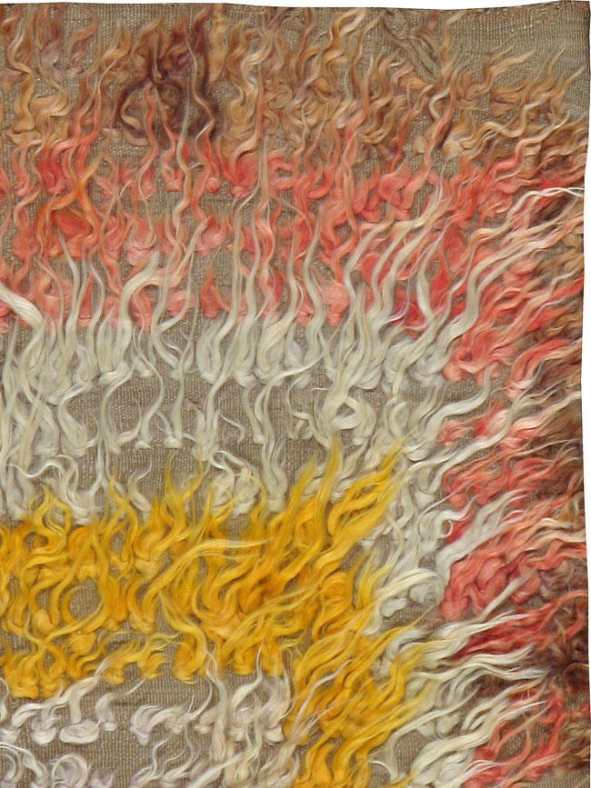 Vintage Turkish Tulu Rug, No.12604 - Staging