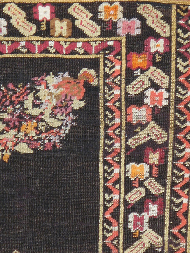 Antique Caucasian Karabagh Rug, No.12616 - Staging