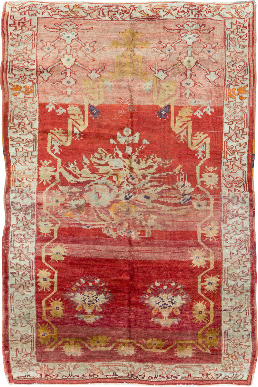 Antique Turkish Oushak Rug, No.12617 - Staging