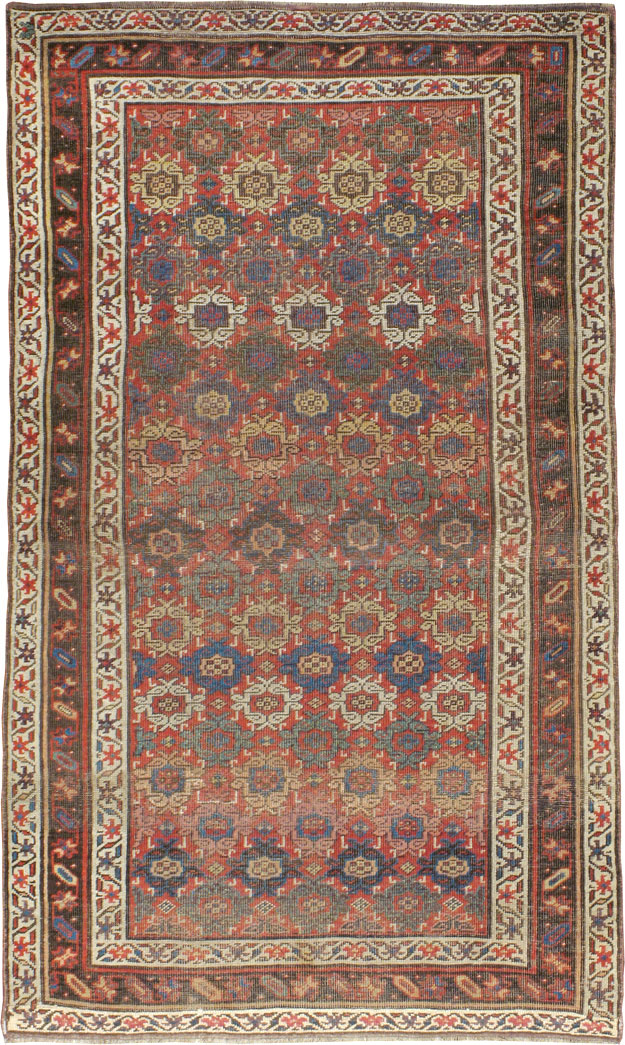 Antique Persian Bidjar Rug, No.12624 - Staging
