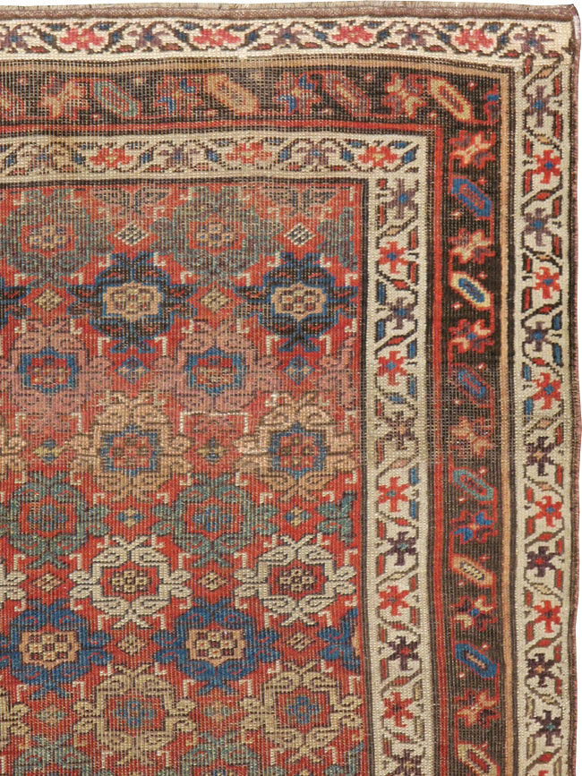 Antique Persian Bidjar Rug, No.12624 - Staging