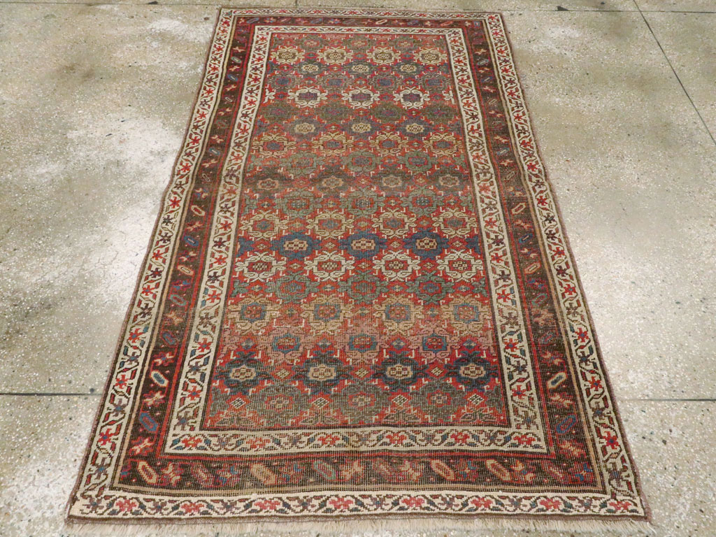 Antique Persian Bidjar Rug, No.12624 - Staging