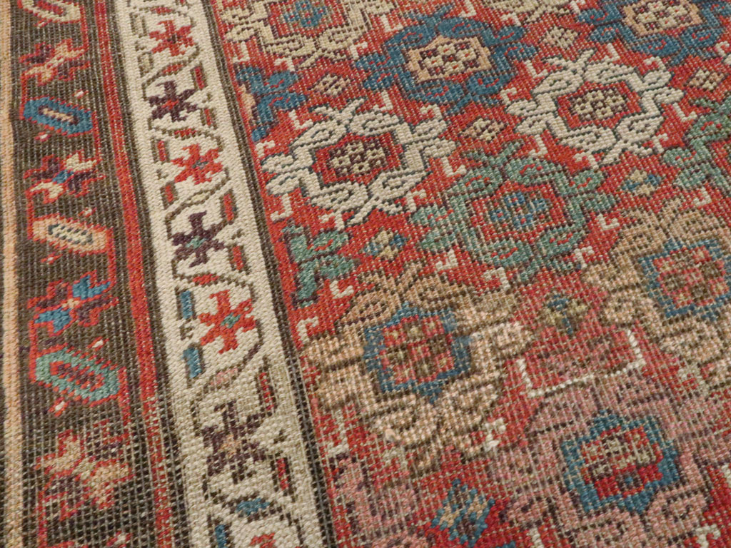 Antique Persian Bidjar Rug, No.12624 - Staging