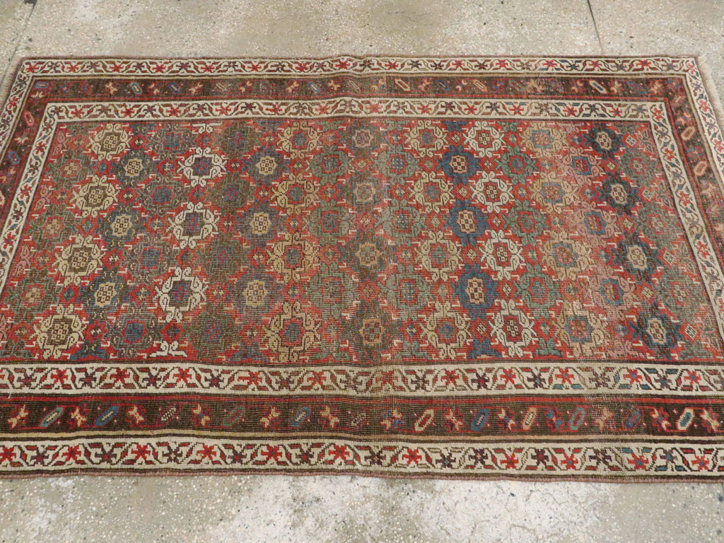 Antique Persian Bidjar Rug, No.12624 - Staging