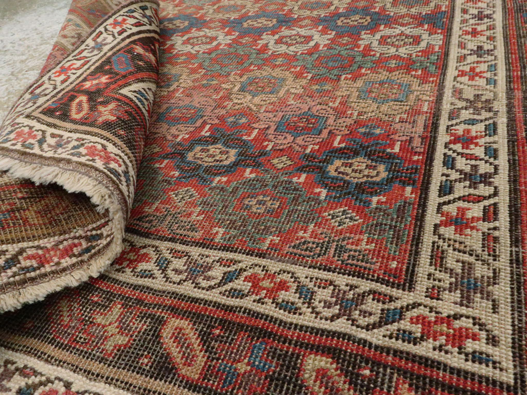 Antique Persian Bidjar Rug, No.12624 - Staging